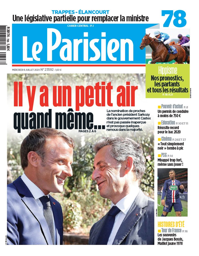 Le Parisien 08 juillet 2020 Le Parisien N°20200708 du 08 juillet 2020 à télécharger sur iPad