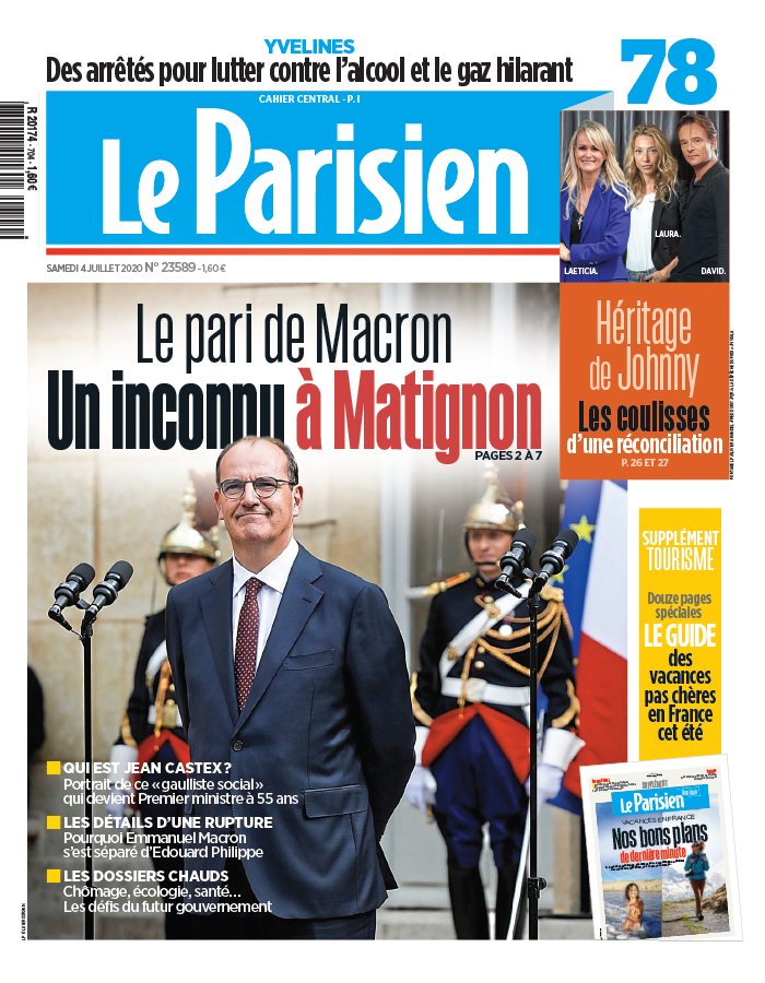 Le Parisien 04 juillet 2020 Le Parisien N°20200704 du 04 juillet 2020 à télécharger sur iPad