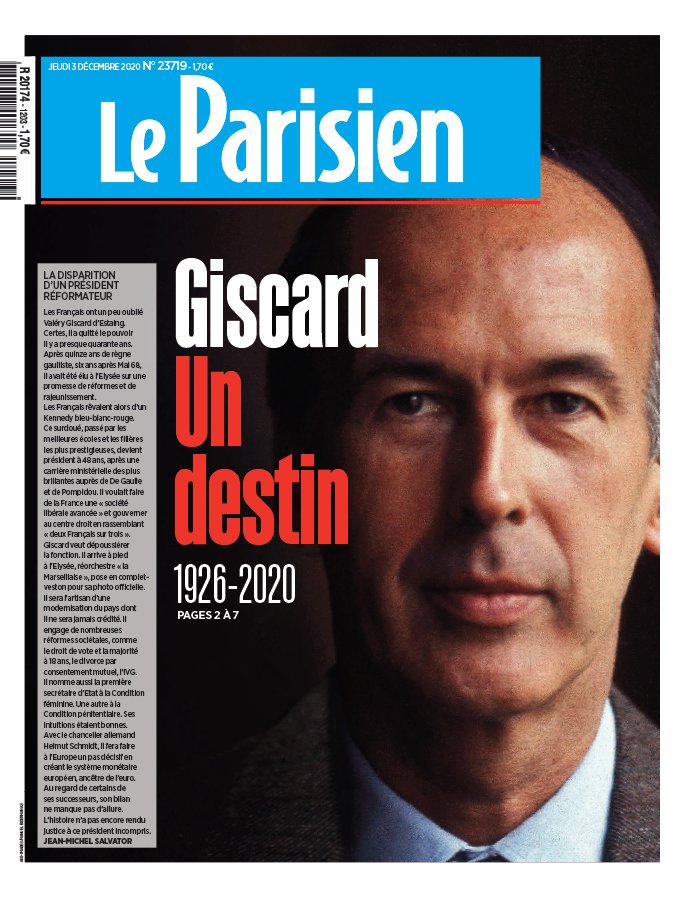 Le Parisien 03 décembre 2020 Le Parisien N°20201203 du 03 décembre 2020 à télécharger sur iPad