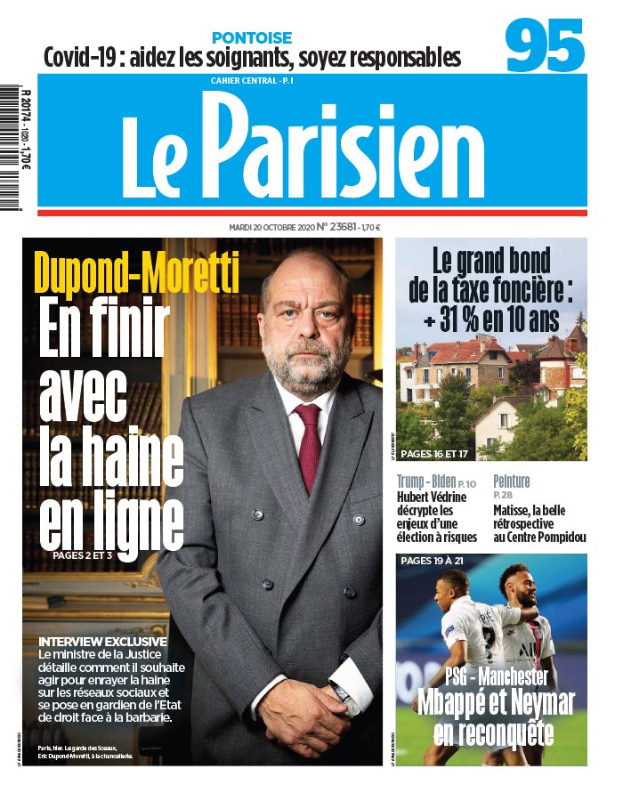 Le Parisien 20 octobre 2020 Le Parisien N°20201020 du 20 octobre 2020 à télécharger sur iPad