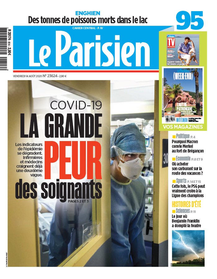 Le Parisien 14 août 2020 Le Parisien N°20200814 du 14 août 2020 à télécharger sur iPad