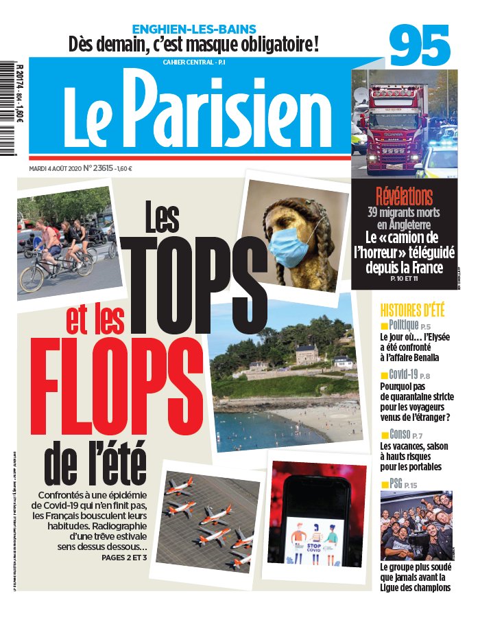 Le Parisien 04 août 2020 Le Parisien N°20200804 du 04 août 2020 à télécharger sur iPad