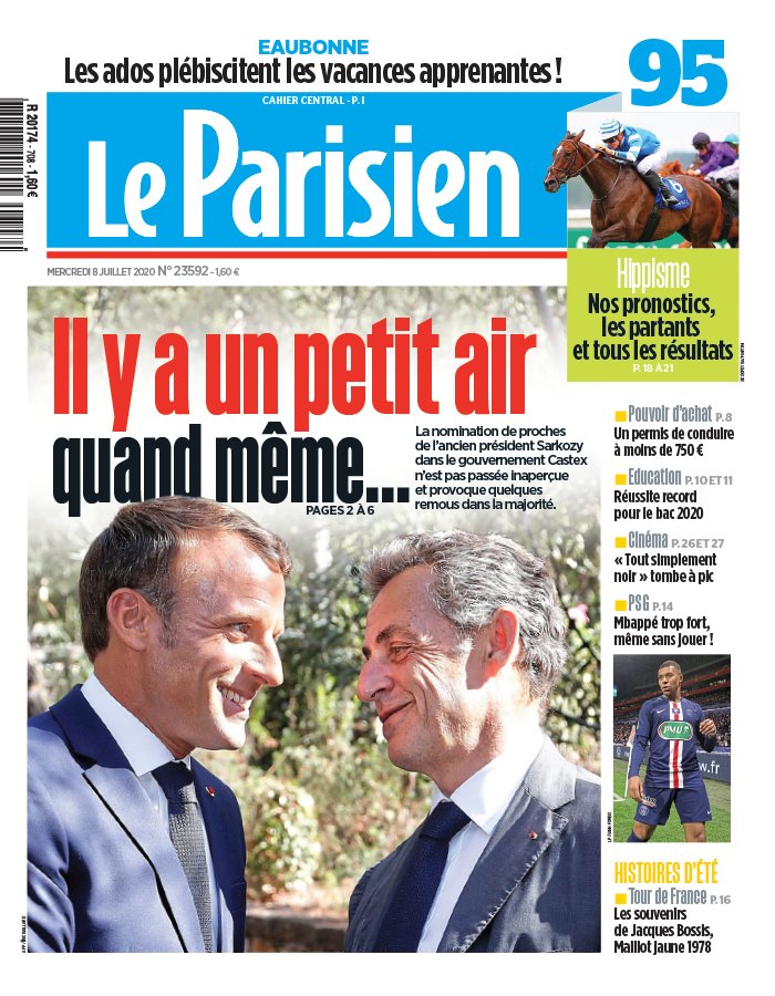 Le Parisien 08 juillet 2020 Le Parisien N°20200708 du 08 juillet 2020 à télécharger sur iPad