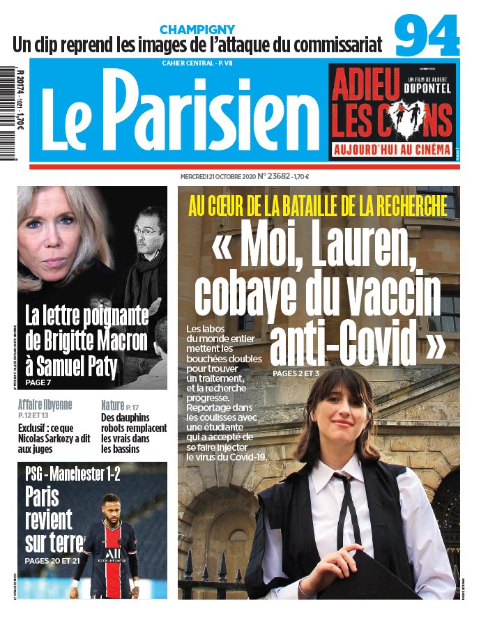 Le Parisien 21 octobre 2020 Le Parisien N°20201021 du 21 octobre 2020 à télécharger sur iPad