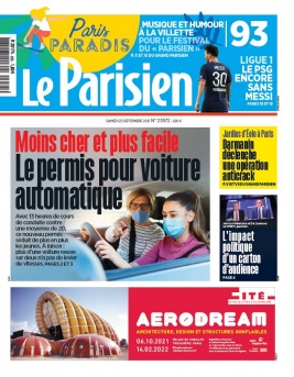 Le Parisien N°20210925 du 25 septembre 2021 à télécharger sur iPad