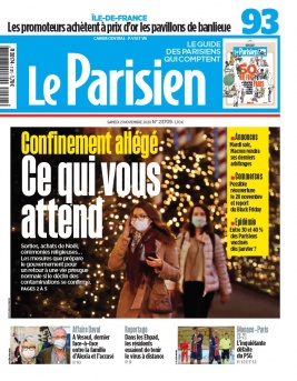 Le Parisien N°20201121 du 21 novembre 2020 à télécharger sur iPad