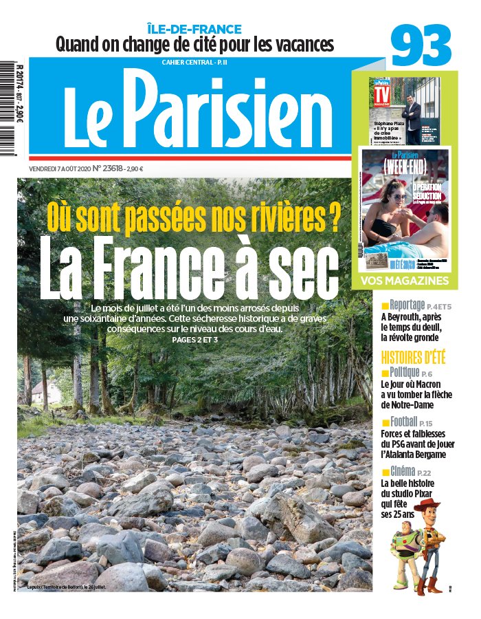 Le Parisien 07 août 2020 Le Parisien N°20200807 du 07 août 2020 à télécharger sur iPad