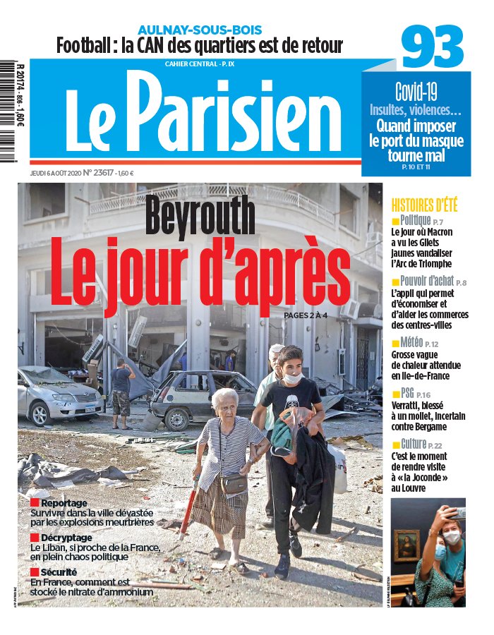 Le Parisien 06 août 2020 Le Parisien N°20200806 du 06 août 2020 à télécharger sur iPad