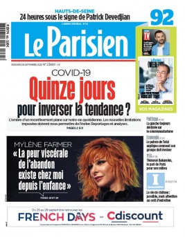 Le Parisien N°20200925 du 25 septembre 2020 à télécharger sur iPad