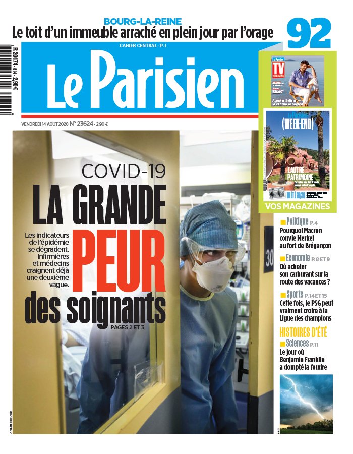 Le Parisien 14 août 2020 Le Parisien N°20200814 du 14 août 2020 à télécharger sur iPad