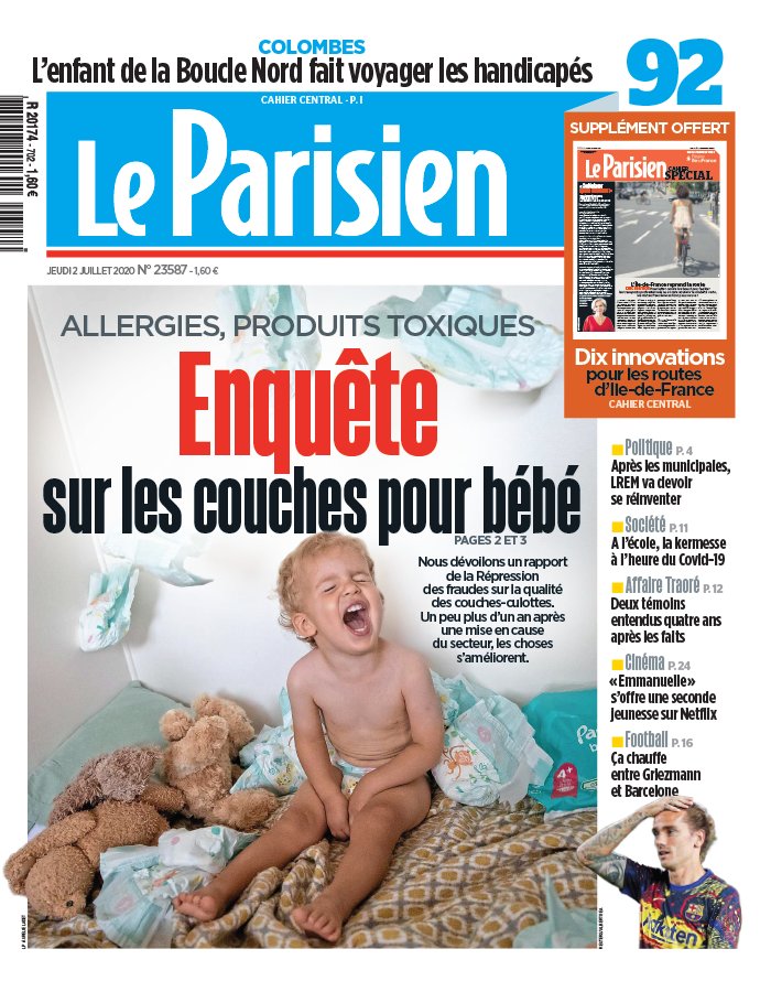 Le Parisien 02 juillet 2020 Le Parisien N°20200702 du 02 juillet 2020 à télécharger sur iPad