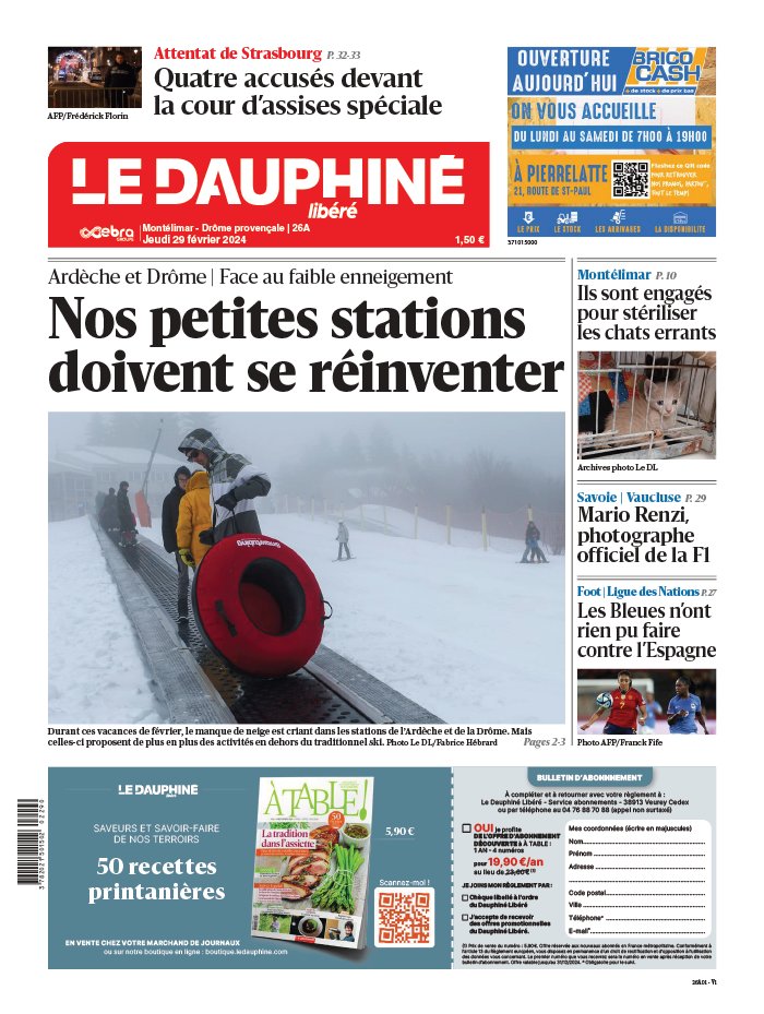 Le Dauphiné Libéré N°20240229 du 29 février 2024 à télécharger sur iPad