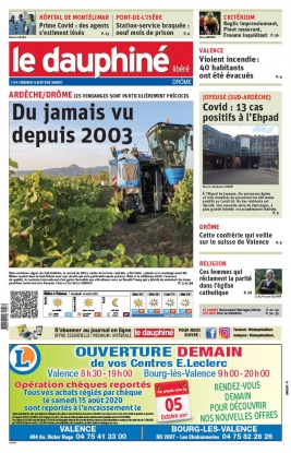 Le Dauphiné Libéré N°20200814 du 14 août 2020 à télécharger sur iPad