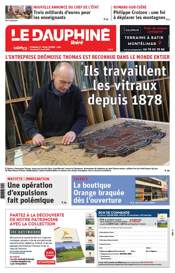 Le Dauphiné Libéré N°20230421 du 21 avril 2023 à télécharger sur iPad