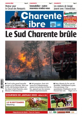 Charente Libre N°24162 du 16 septembre 2022 à télécharger sur iPad