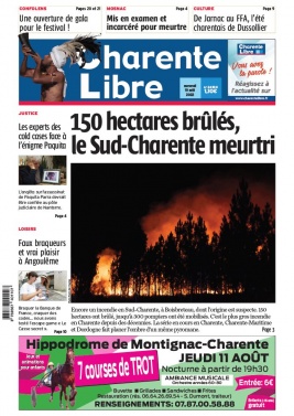 Charente Libre N°24130 du 10 août 2022 à télécharger sur iPad
