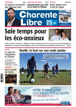 Charente Libre N°24122 du 01 août 2022 à télécharger sur iPad