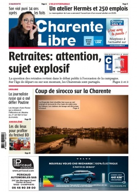 Charente Libre N°24004 du 16 mars 2022 à télécharger sur iPad
