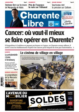 Charente Libre N°23957 du 20 janvier 2022 à télécharger sur iPad