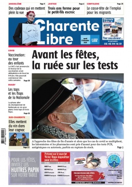 Charente Libre N°23931 du 21 décembre 2021 à télécharger sur iPad