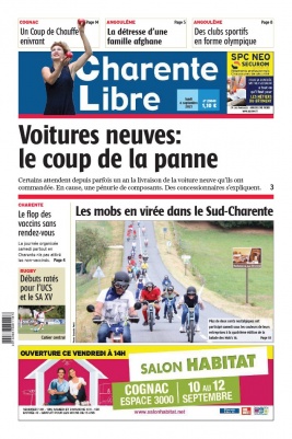 Charente Libre N°23840 du 06 septembre 2021 à télécharger sur iPad