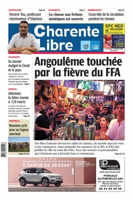 Charente Libre N°23833 du 28 août 2021 à télécharger sur iPad
