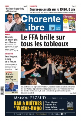Charente Libre N°23832 du 27 août 2021 à télécharger sur iPad