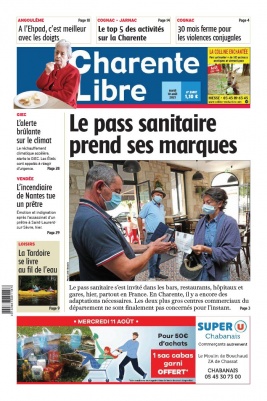 Charente Libre N°23817 du 10 août 2021 à télécharger sur iPad