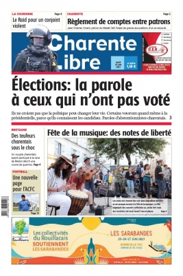 Charente Libre N°23776 du 22 juin 2021 à télécharger sur iPad