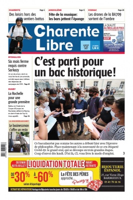 Charente Libre N°23773 du 18 juin 2021 à télécharger sur iPad