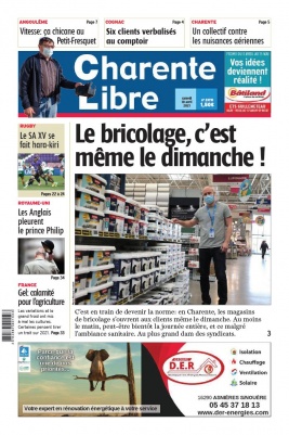 Charente Libre N°23715 du 10 avril 2021 à télécharger sur iPad
