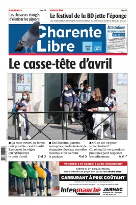 Charente Libre N°23708 du 02 avril 2021 à télécharger sur iPad