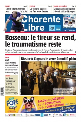 Charente Libre N°23678 du 26 février 2021 à télécharger sur iPad