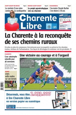 Charente Libre N°23668 du 15 février 2021 à télécharger sur iPad