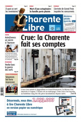 Charente Libre N°23663 du 09 février 2021 à télécharger sur iPad