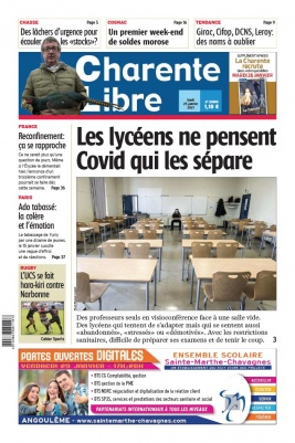 Charente Libre N°23650 du 25 janvier 2021 à télécharger sur iPad