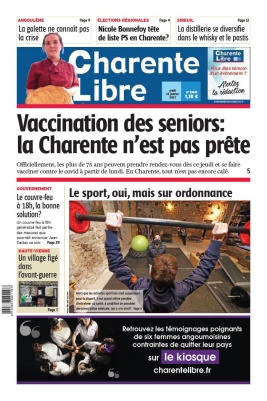 Charente Libre N°23641 du 14 janvier 2021 à télécharger sur iPad