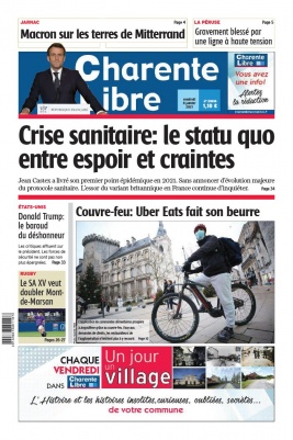 Charente Libre N°23636 du 08 janvier 2021 à télécharger sur iPad
