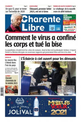 Charente Libre N°23631 du 02 janvier 2021 à télécharger sur iPad
