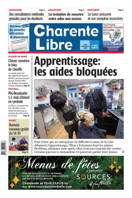 Charente Libre N°23611 du 10 décembre 2020 à télécharger sur iPad