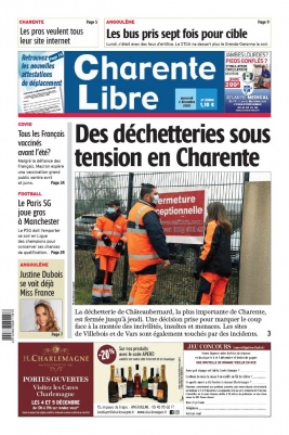 Charente Libre N°23604 du 02 décembre 2020 à télécharger sur iPad