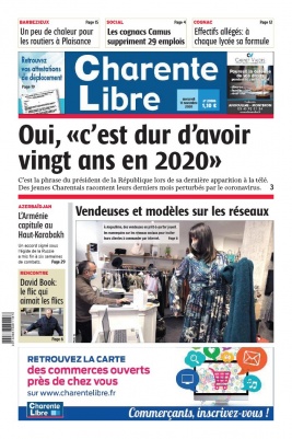 Charente Libre N°23586 du 11 novembre 2020 à télécharger sur iPad