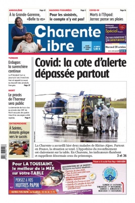 Charente Libre N°23573 du 27 octobre 2020 à télécharger sur iPad