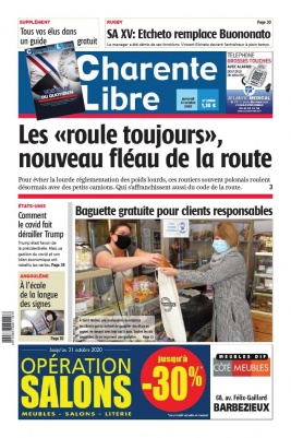 Charente Libre N°23568 du 21 octobre 2020 à télécharger sur iPad