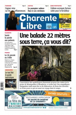 Charente Libre N°23550 du 30 septembre 2020 à télécharger sur iPad