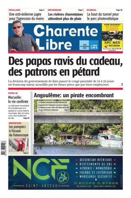 Charente Libre N°23545 du 24 septembre 2020 à télécharger sur iPad