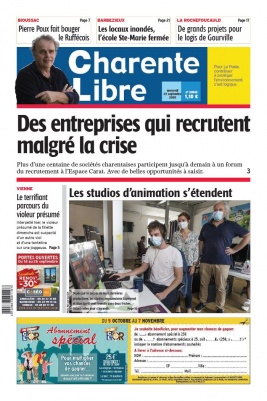 Charente Libre N°23544 du 23 septembre 2020 à télécharger sur iPad