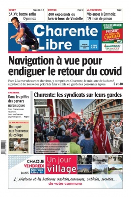 Charente Libre N°23540 du 18 septembre 2020 à télécharger sur iPad