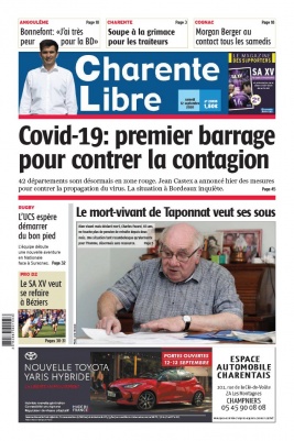 Charente Libre N°23535 du 12 septembre 2020 à télécharger sur iPad