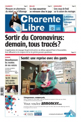 Charente Libre N°23418 du 28 avril 2020 à télécharger sur iPad
